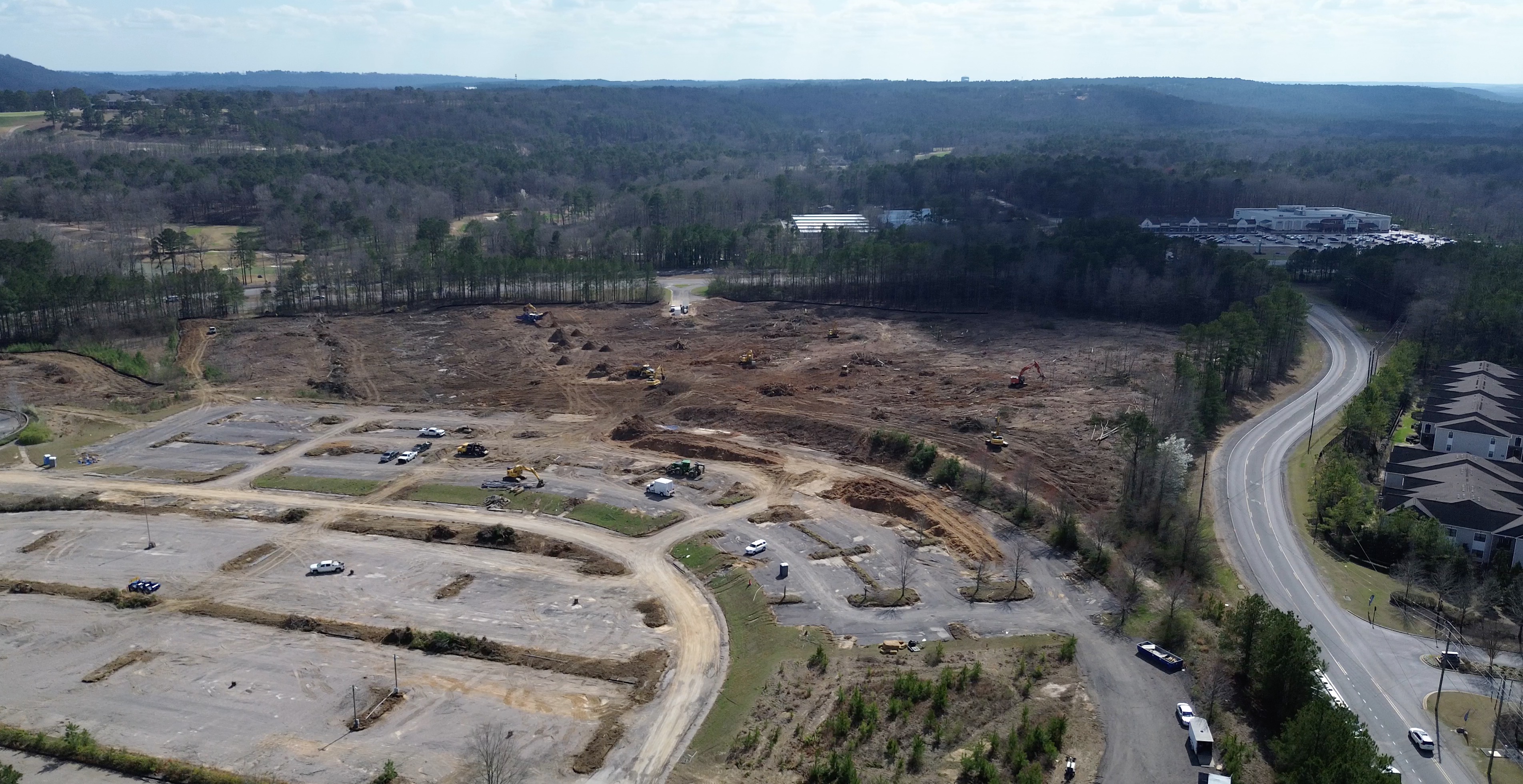 Aerial view of the proposed BHM01 site in Oxmoor